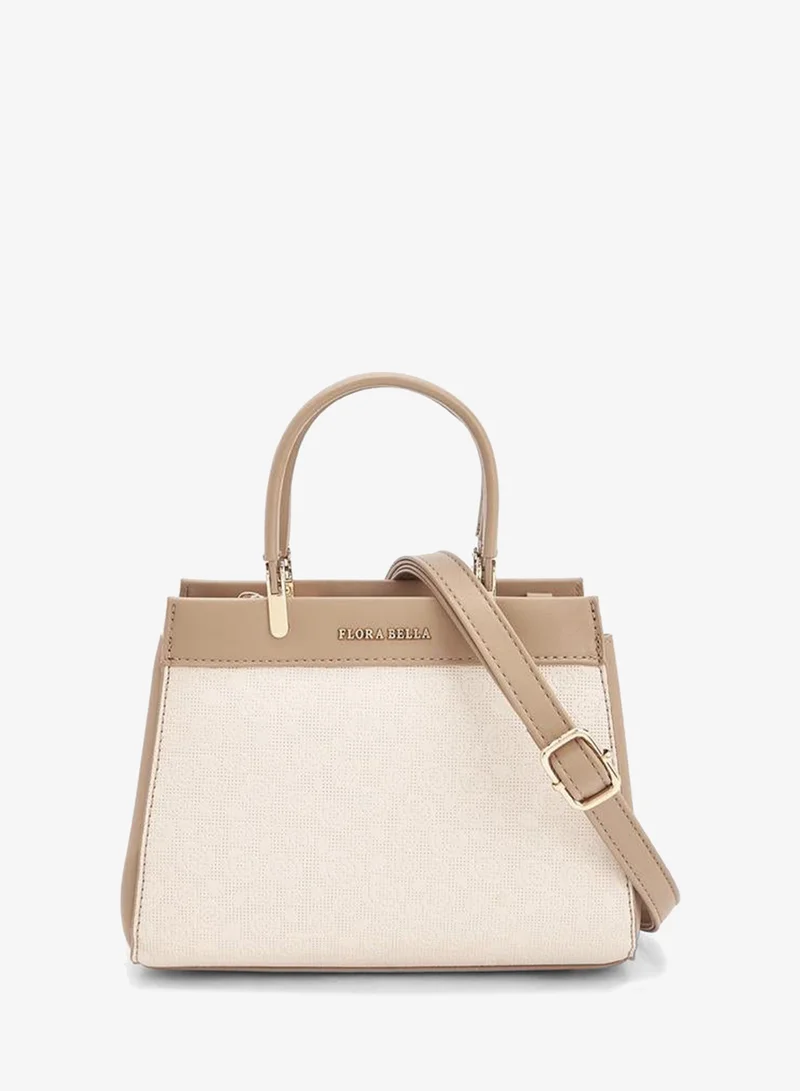 Flora Bella By Shoexpress Flora Bella Double Handle Tote Bag with Detachable Shoulder Strap