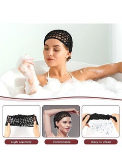 3 Pcs Crochet Hair Net, Soft Reusable Crocheted Sleep Cap, Knitted Hair Net Hair Accessories (Black) - pzsku/ZD19EA596143DDE9A46C8Z/45/_/1716283687/e9ebbfa1-6d06-4097-ae86-0fe1e1f5ee74