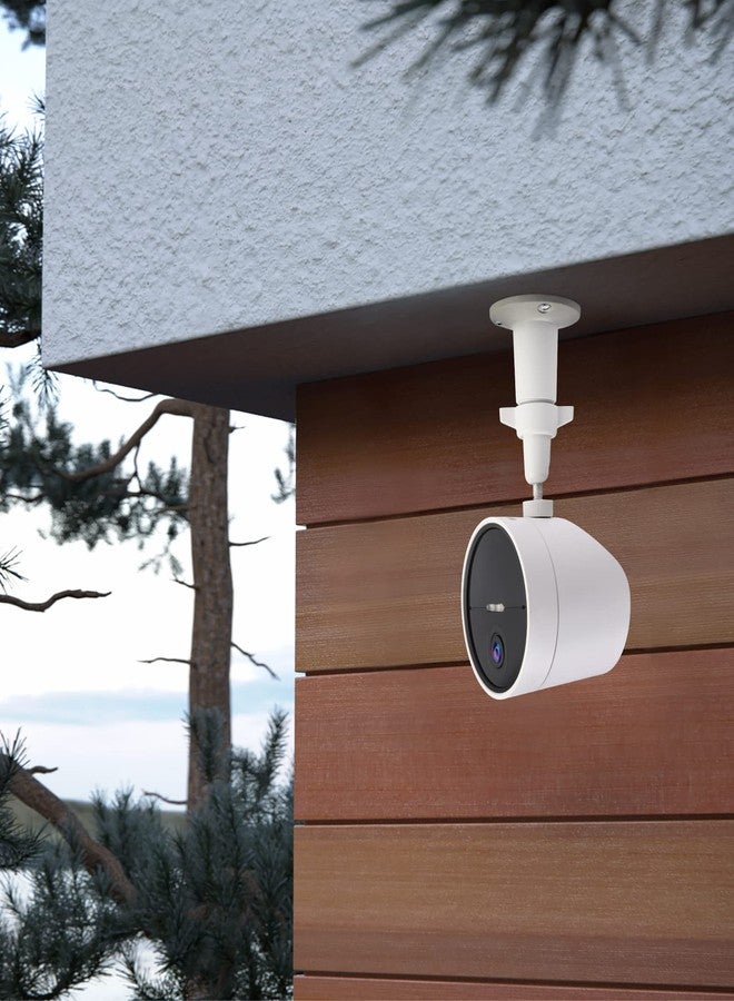 UYODM 2 Pack Wall Mount Holder for SimpliSafe Outdoor Security Camera, 360°Rotation Security Bracket with 1/4 Screw Thread, Camera Not Included (White) - Image 5