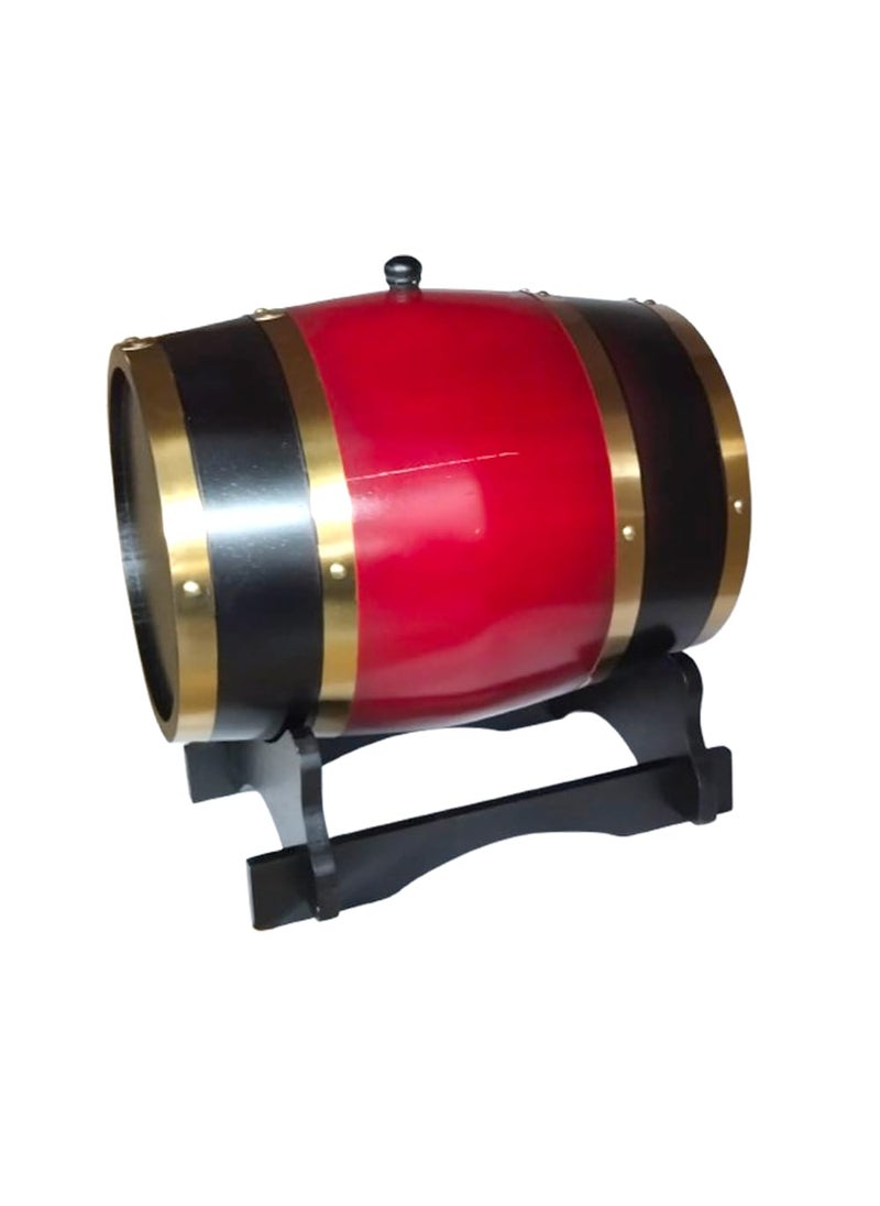 KING & I KING I Oak Wine Barrel with Stand 5L Capacity Wooden Storage for Wine and Whiskey  - Image 4