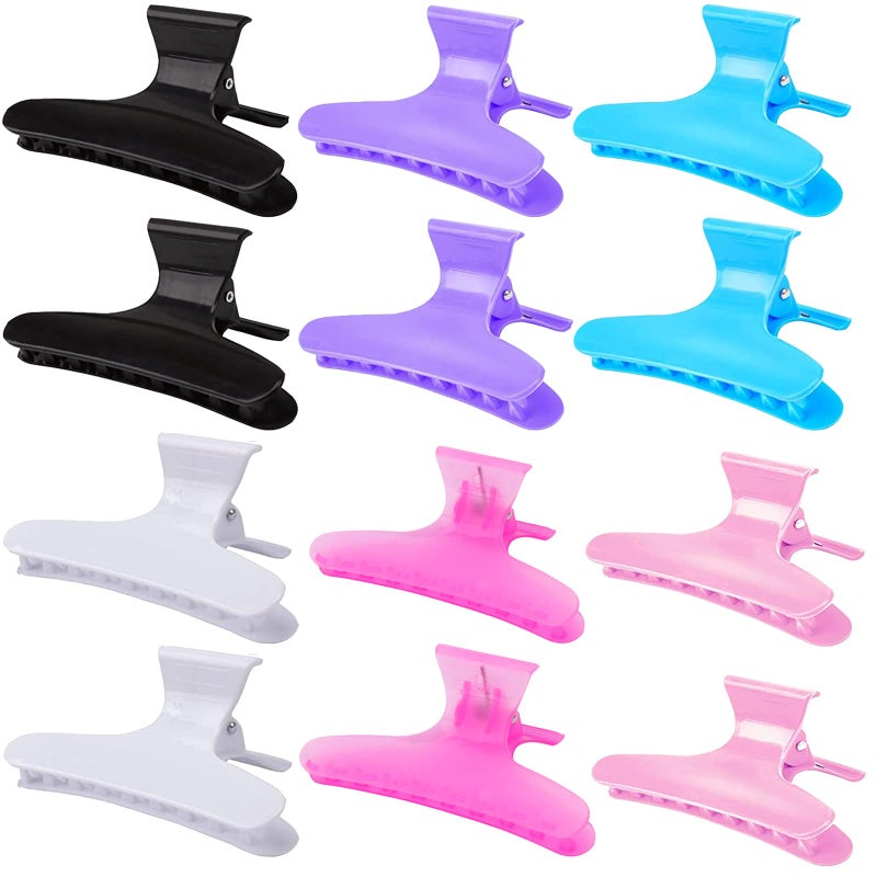 Ondder Hair Clips for Styling Cutting Coloring  Butterfly Claw Clamps and Pro Salon Accessories for Women and Girls