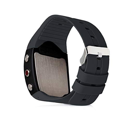kwmobile Strap Compatible with Polar M400 M430 Strap Replacement Silicone Watch Band Black - Image 3