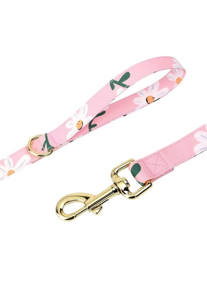 Beirui Cute Girl Dog Collars, Harnesses & Leashes Set - Adjustable Dog Collar and Leash Set with Flower - Soft Mesh Dog Vest Harness for Puppies Small Medium Dogs (Pink-1,XS) - Image 4