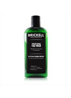 Brickell Men's Purifying Charcoal Face Wash for Men, Natural and Organic Daily Facial Cleanser, 8 Ounce, Scented