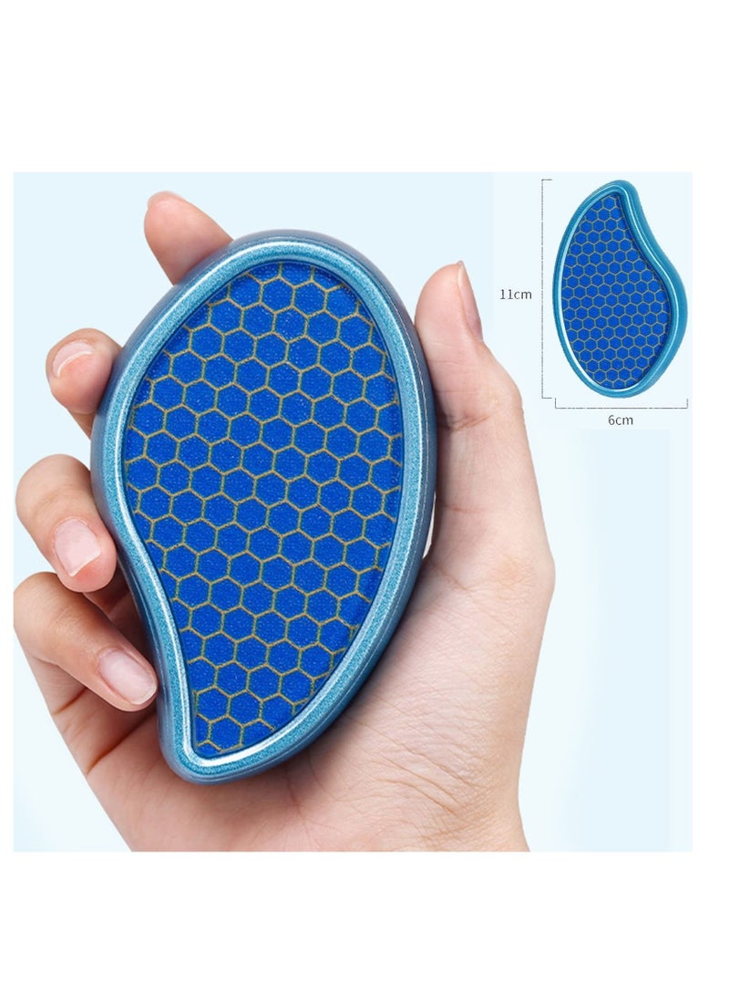 SYOSI Foot Callus Remover,Hair Remover Stone Nano Glass 2 Pcs,Foot Scraper Hard Skin Remover Which Used Wet and Dry Callus Removal,for Hard&Dead Skin Foot Care(Pink+Blue)  - Image 5