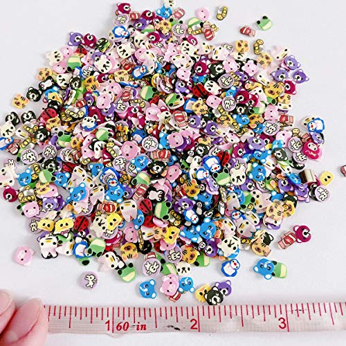 EHOPE 3000 PCS Polymer Slices Clay Slices DIY Nail Art Slices Supplies Making Kit Decoration Arts Crafts(Animal Slices) - Image 4