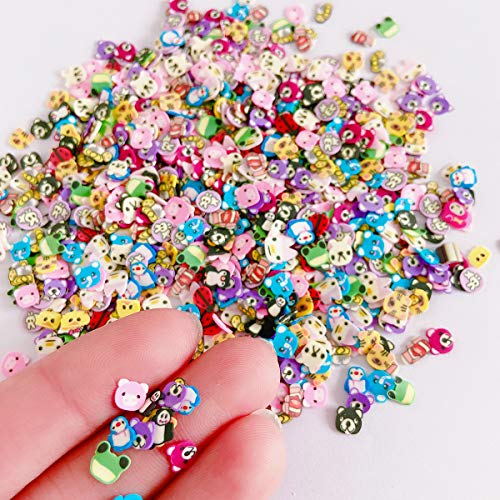 EHOPE 3000 PCS Polymer Slices Clay Slices DIY Nail Art Slices Supplies Making Kit Decoration Arts Crafts(Animal Slices) - Image 3