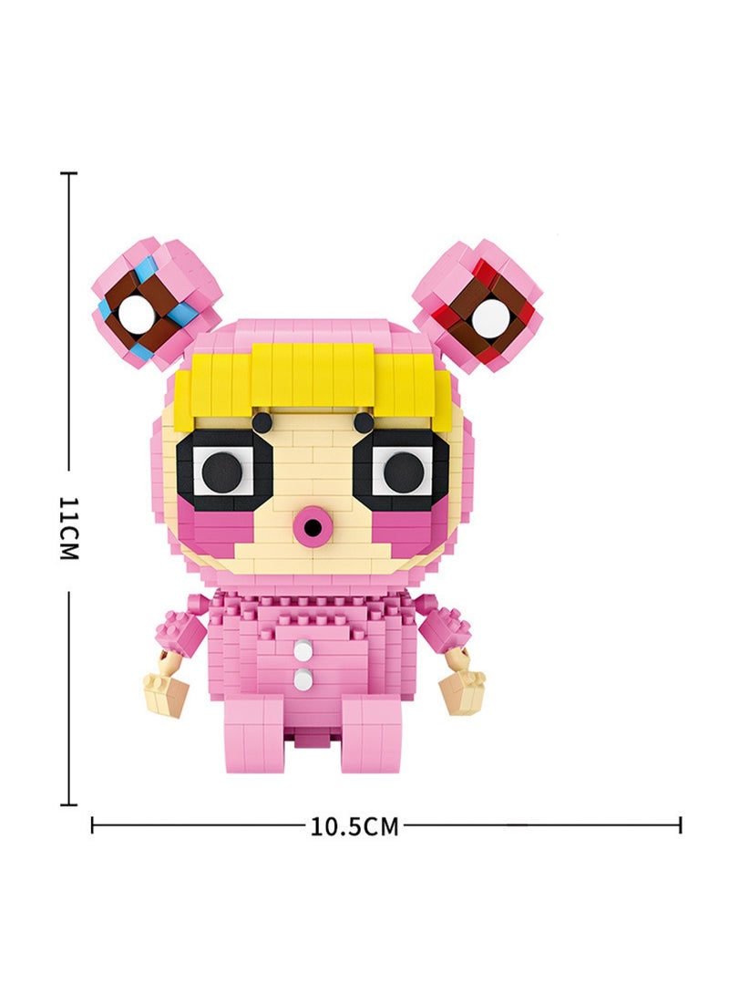 760pcs Blushing Girl Model Set Assembly Building Blocks Creative Diy Building Assembly Toys Children Adult Home Decoration - Image 2