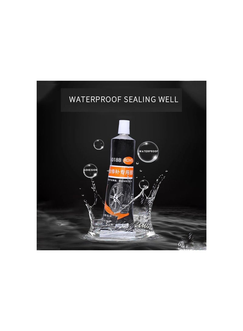 Waterproof u0026 High Temperature Resistant Tire Repair Glue,Rubber Cement Tire Repair,Tire Patch Glue,Tire Sidewall Repair,Black Rubber Glue,Shoe Glue for Rubber Soles,Tire Sealant (1PCS)  - Image 4