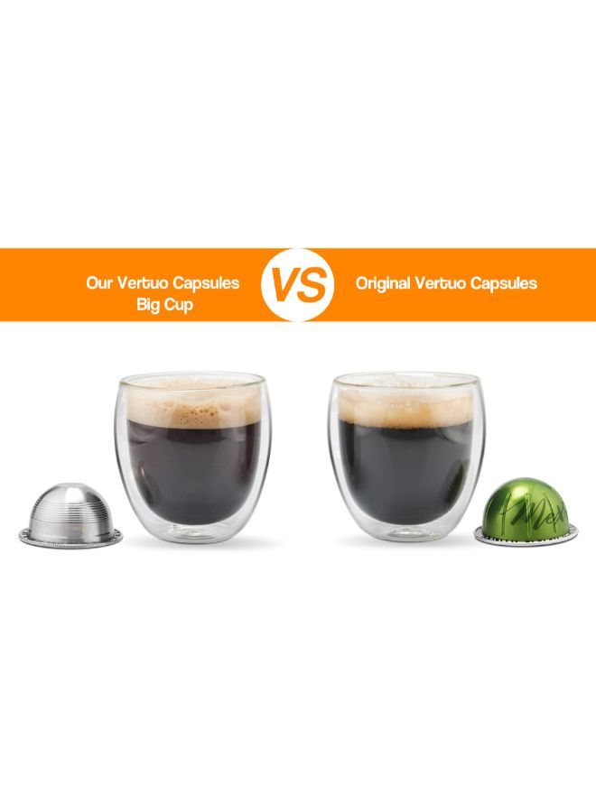 NIBEMINENT Stainless Steel Reusable Coffee Capsule Filter Silver 11.4 x 6.4 6.4centimeter - Image 4