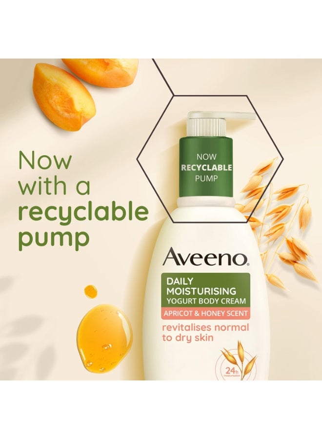 Aveeno Daily Moisturising Yogurt Body Cream, Apricot & Honey Scent, 300ml - Image 4