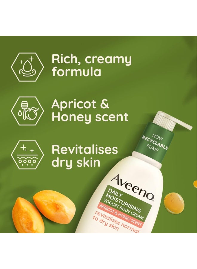 Aveeno Daily Moisturising Yogurt Body Cream, Apricot & Honey Scent, 300ml - Image 5