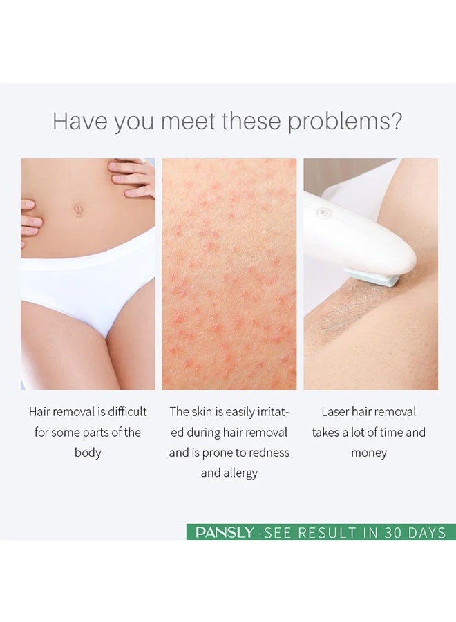 PANSLY Hair Removal Spray, Hair Growth Inhibitor,  Painless Hair Remover for Sensitive Skin, Depilatory Cream for Legs, Arms, Underarms and Private Areas, Non-Irritating Painless Flawless 30ML - Image 3
