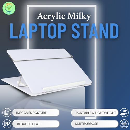VeleSolv Acrylic Desk Organizer, Acrylic Table top for Laptop/Sketching/Writing Desktop Table (Milky White, 12 * 16) - Image 3