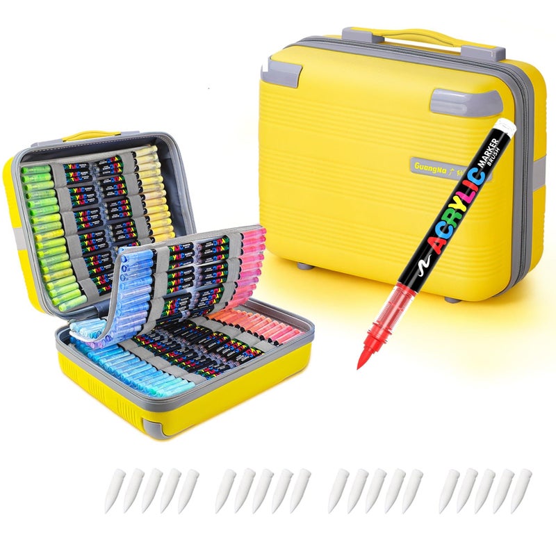 Guangna Acrylic Paint Markers,360 Colors with Direct-Liquid Ink Control System, Professional-Grade Paint Pen for Rock Painting, Canvas, Glass, Plastic, Fabric & Creative Crafts - Image 1