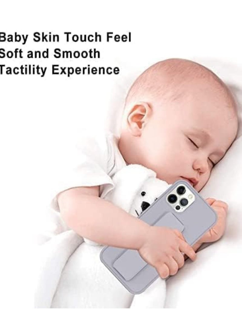 JAJEEK iPhone 16 Pro Max Titanium Gray Magnetic Car Mount Kickstand Case – Premium Silicone with Vertical & Horizontal Hand Strap and Multi-Stand Functionality - Image 4