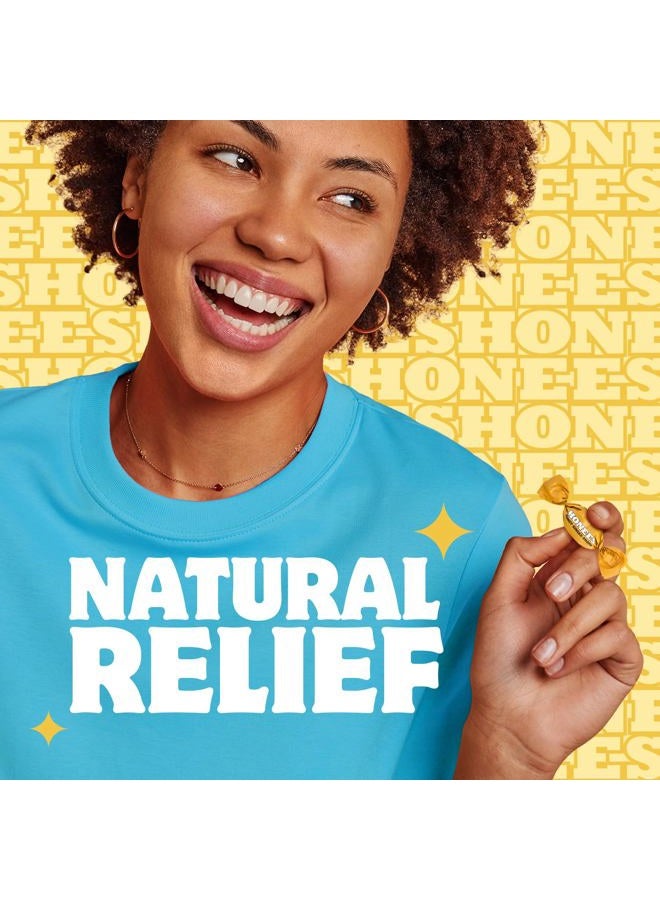 Honees Filled Honey Ginger Drops, Natural Cough Drops- Pure Ginger Sore Throat Relief - Nothing Artificial -Throat Coat Lozenges, Natural Cough Suppressant, Non-GMO (1 Pack – 20 Drops) - Image 5