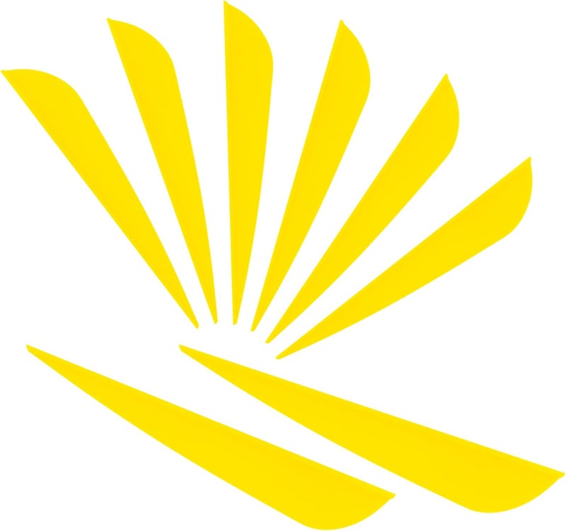 Letszhu Arrows Vanes 4 Inch Plastic Feather Fletching for DIY Archery Arrows 50 Pack… - Image 1