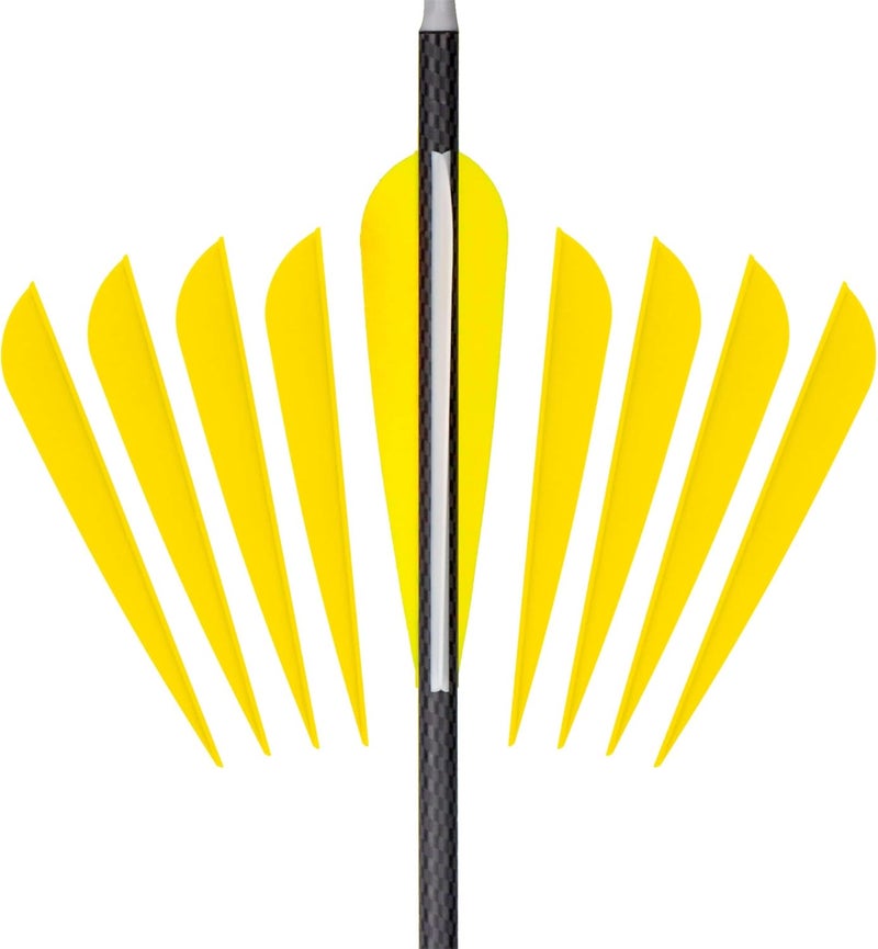 Letszhu Arrows Vanes 4 Inch Plastic Feather Fletching for DIY Archery Arrows 50 Pack… - Image 2