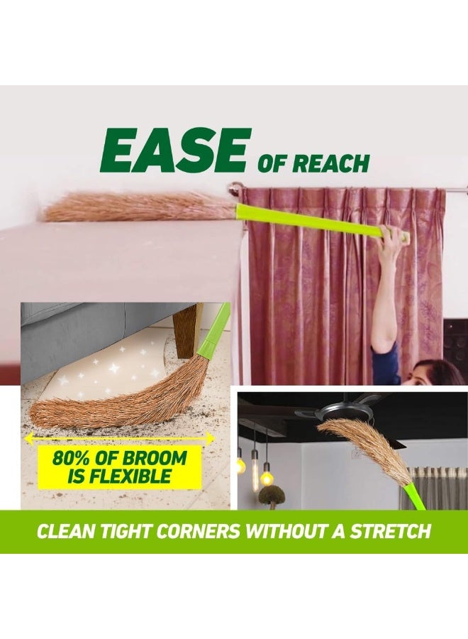 Scotch  Scotch-Brite No-Dust Broom Long handle, Easy floor cleaning Multi-use - Image 3