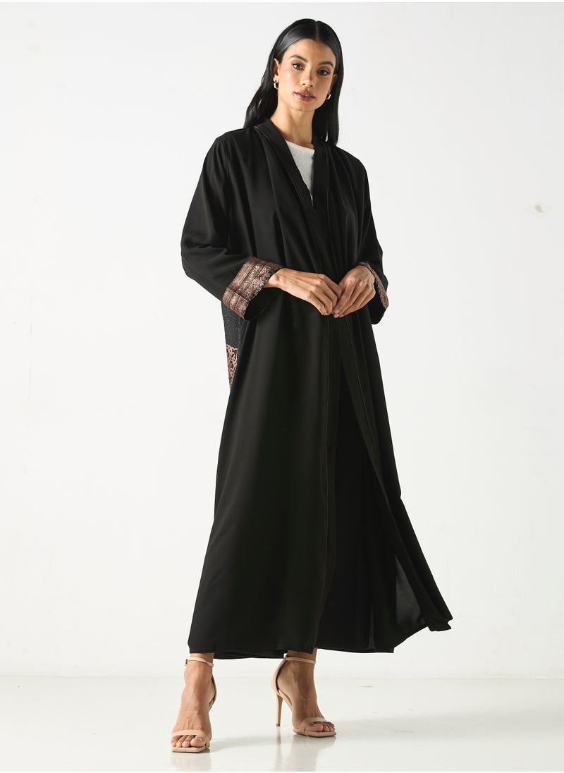 هدية المدينة  - HM - عباية مطبوعة مع الحجاب - Image 1