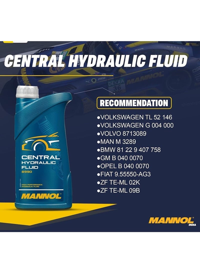 MANNOL 8990 Central Hydraulic Fluid for Cars' Power Steering, Hydropneumatic Suspension Systems(1L) - Image 2