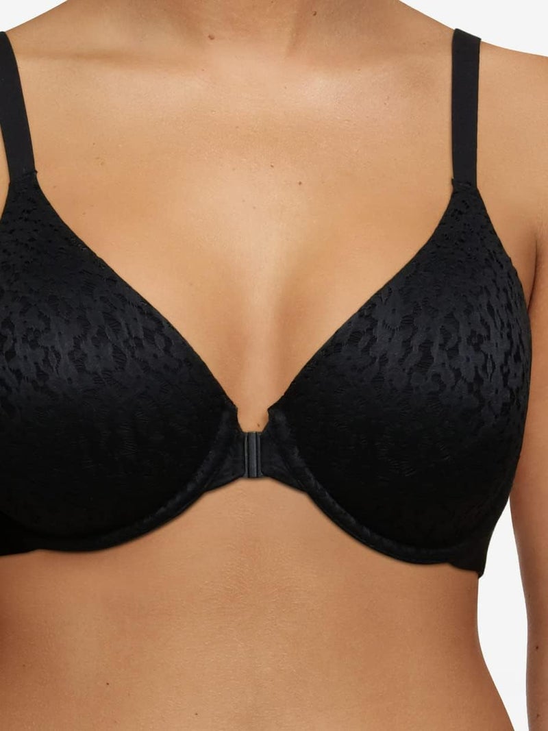 Chantelle Womens Norah FullCoverage Front Closure Bra Black 34E - Image 3