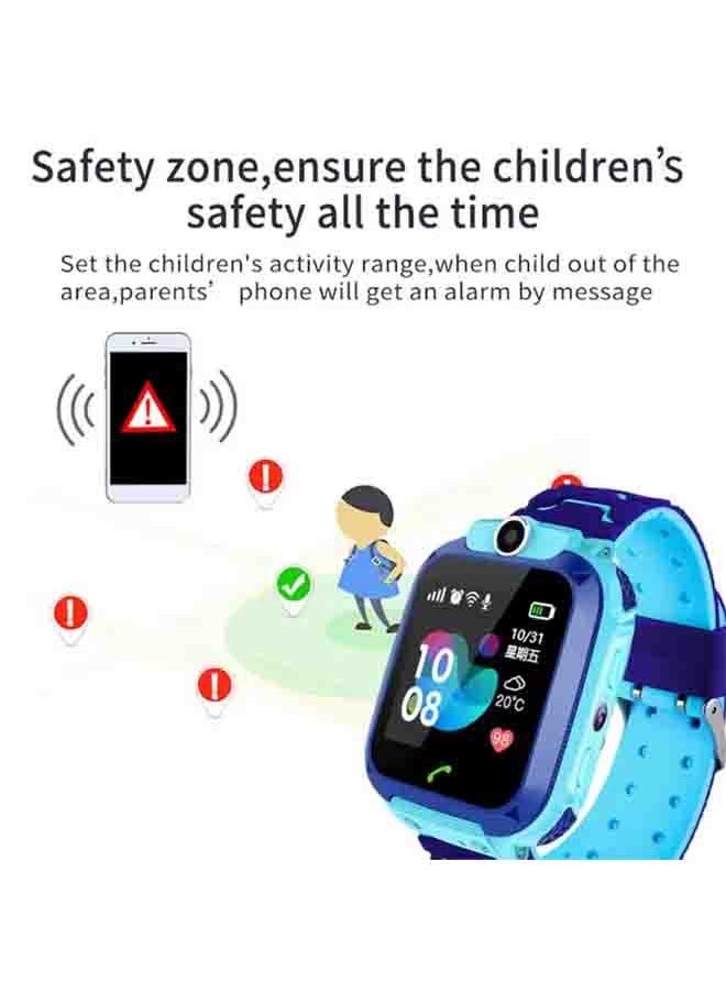 Children's Smartwatch LBS Tracker Intelligent Watch with Call SOS Voice Chat Digital Camera Game for Children Boys Girls Student With Large Touch Screen for Children Birthday Gifts Blue - pzsku/ZD19FC74995EBA7359CCEZ/45/_/1715951587/ef1fced2-7b1c-4fc7-abfe-d61d77f7c875