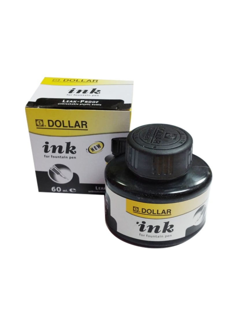Dollar Fountain Pen Ink Black - Image 1