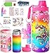 Wninbu Decorate Your Own Water Bottle Kits for GirlsStainless Steel Unicorn Water Bottle GirlsArts and Crafts Ages 46810Gem Art Unicorn Toys Gifts Birthday Christmas Stocking Stuffers Unicorn - Image 3