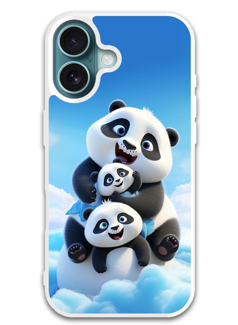 Theodor Protective Case Cover For APPLE IPHONE 16 Panda 2 (White Bumper) - Image 1