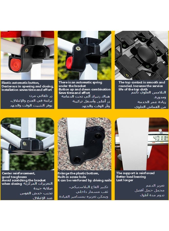 خيمة منبثقة خيمة مقاومة للماء الأعمال الثقيلة الحفلات الخيمة في الهواء الطلق حديقة الشرفة خيمة - Image 5