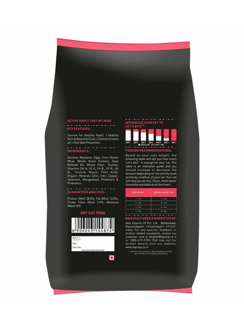 Let's Bite Active Adult Dry Cat Food  Ocean Fish - Image 2