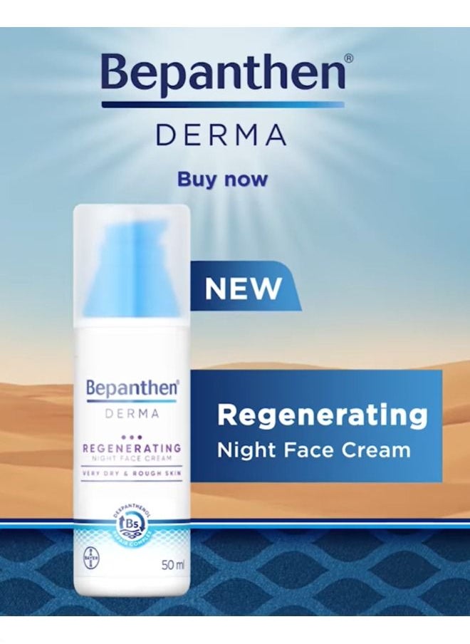 Bepanthen Derma Regenerating Night Face Cream 50 ml Pump Bottle  - Image 4
