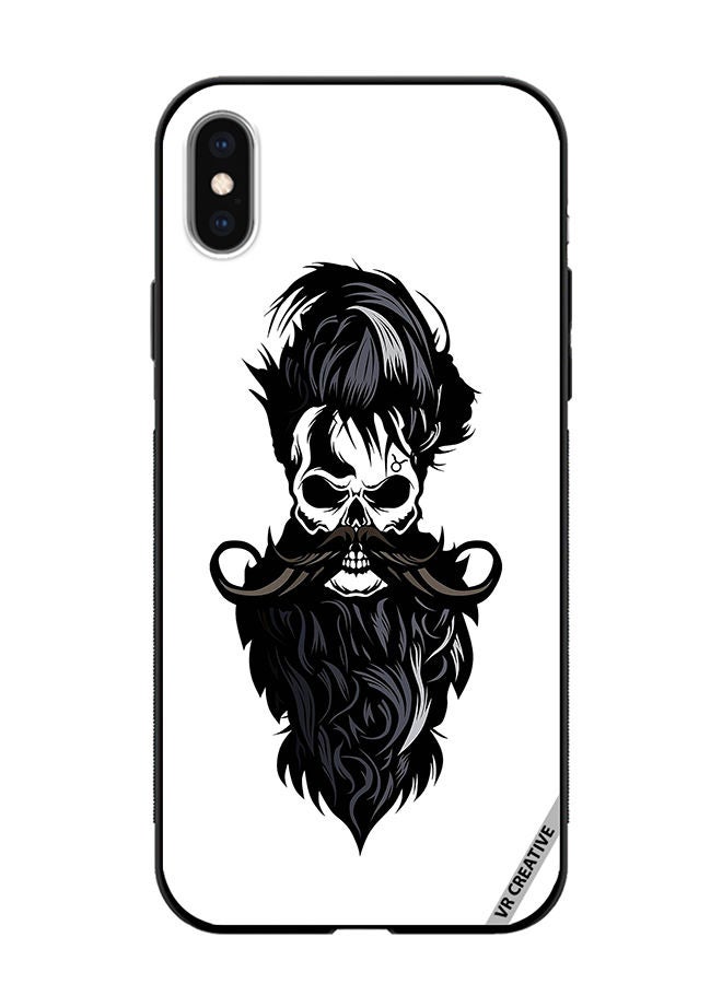 VR CREATIVE Protective Case Cover For Apple iPhone XS Max Skull Beard Design Multicolour - Image 1