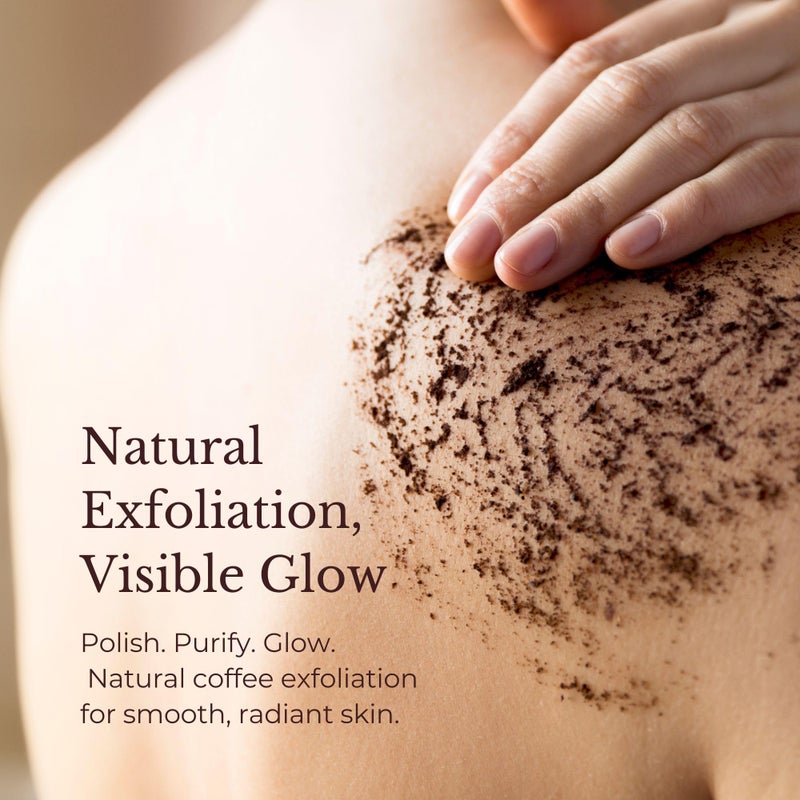 JUARA Invigorating Coffee Scrub - Exfoliating Body Scrub with Sumatra Coffee Beans & Rice Protein - Sulfate-Free Body Exfoliator for Smooth Skin, Indonesian Jamu Formula, 8 oz - Image 5