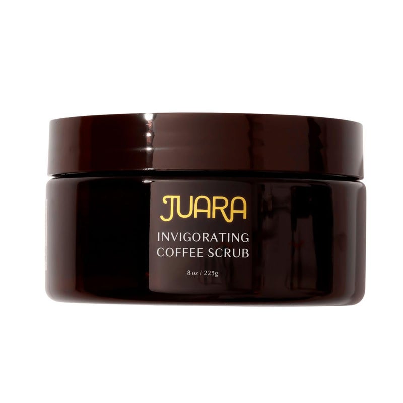 JUARA Invigorating Coffee Scrub - Exfoliating Body Scrub with Sumatra Coffee Beans & Rice Protein - Sulfate-Free Body Exfoliator for Smooth Skin, Indonesian Jamu Formula, 8 oz - Image 1