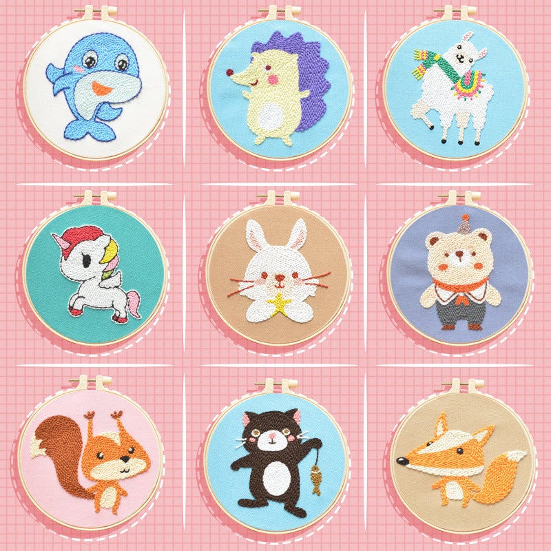 Shop Owner Recommend Poke Embroidery Material Package Casual Poke Handmade Embroidery Diy Kit Cross Stitch Suit - Image 4