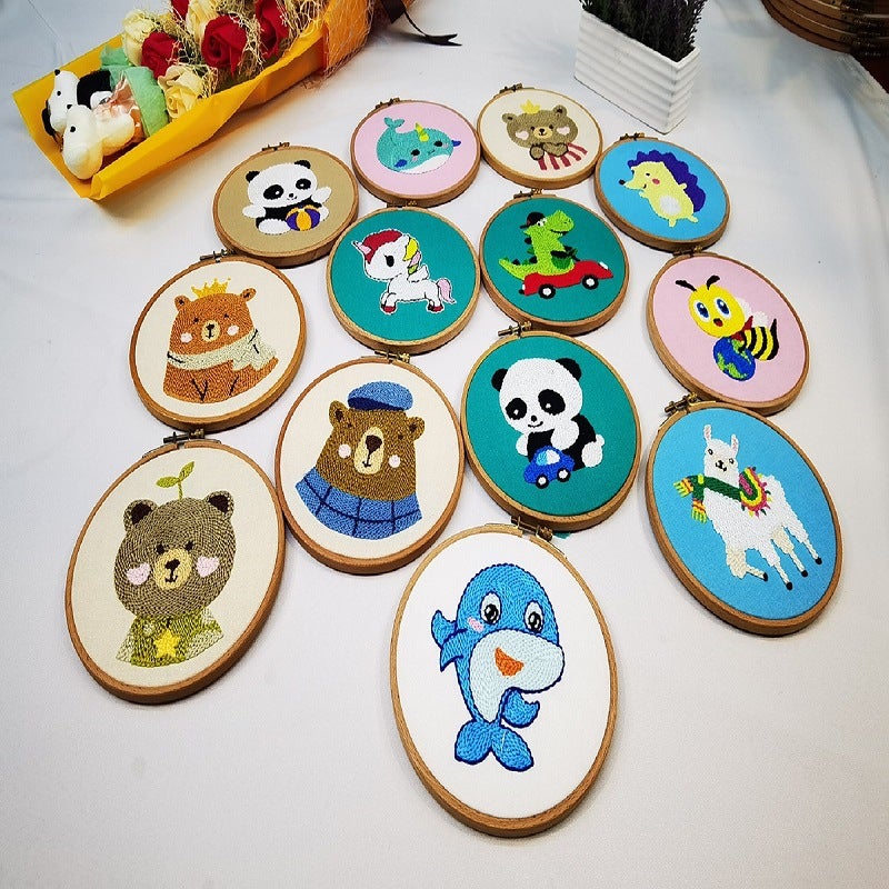 Shop Owner Recommend Poke Embroidery Material Package Casual Poke Handmade Embroidery Diy Kit Cross Stitch Suit - Image 2