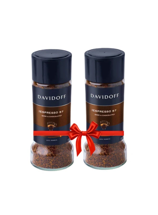 BUNDLE OF 2 : DAVIDOFF Espresso 57 NSTANT COFFEE