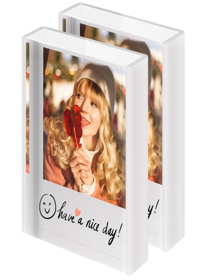 WINKINE Instax Frame Compatible with Square SQ1/SQ40 Instant Film, 3.1x3.4 inch Polaroid Film Frames Compatible with Instax Square Films, Polaroid Frames for Pictures (2 Pack, White) - Image 1