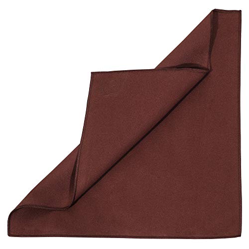 Mivi MI&VI Synthetic Chamois Microfiber Instrument Cleaning & Polishing Cloth for Violin, Viola, Cello, Bass, Guitar, Piano, Saxophone, Flute 12x12in (Pecan-Brown) - Image 2