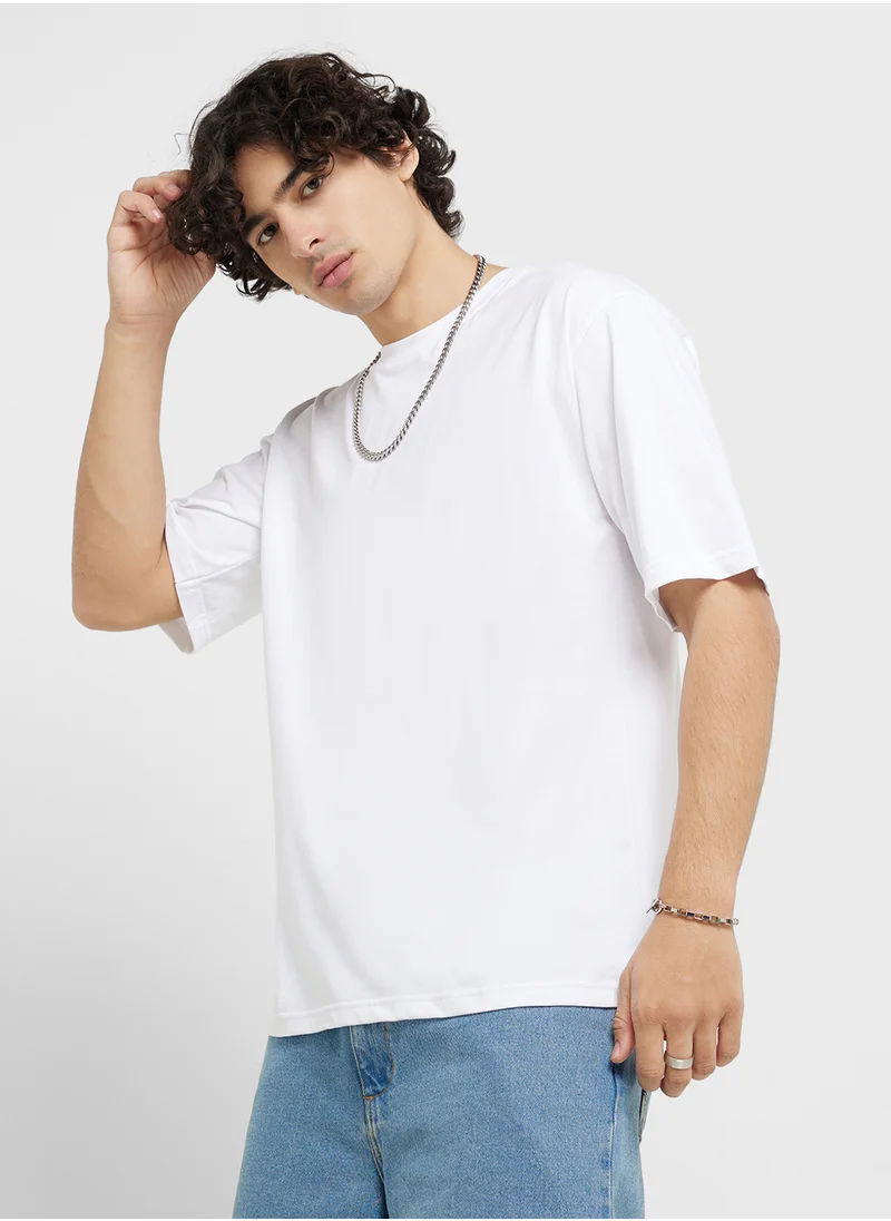 سفنتي فايف Printed Crew Neck T-Shirt