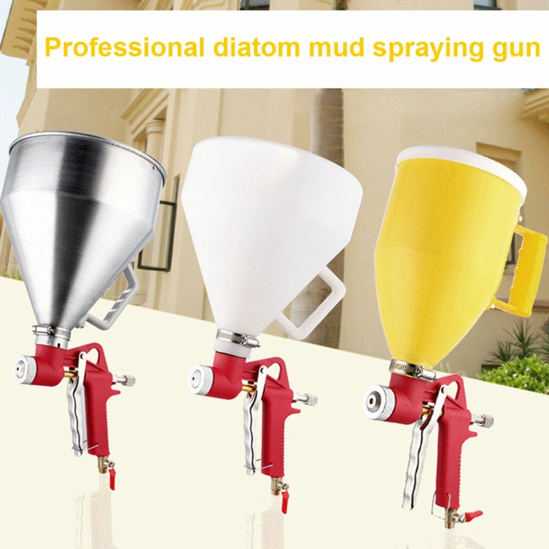 Air Hopper 6L Large Capacity Wall Spraying Detachable Sprays - 3 Nozzles Air Pressure Cleaning Tool for Home Decoration - Image 4