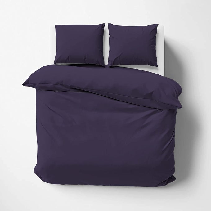 IMPRESSIBLE SUPER SOFT MICROFIBER 3 PIECE DUVET COVER SET SIZE 92X106 INCHES AND 2 PILLOW COVER 300 TC 18X28 INCHES KING SIZENAVY BLUE