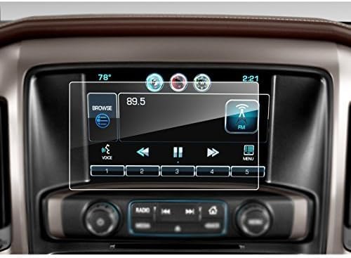 LFOTPP Fit for 2014-2019 2020 2021 Silverado 1500 2500HD 3500HD 8 Inch LTZ MyLink Car Navigation Screen Protector, Tempered Glass Infotainment Center Touch Display Guard - Image 1