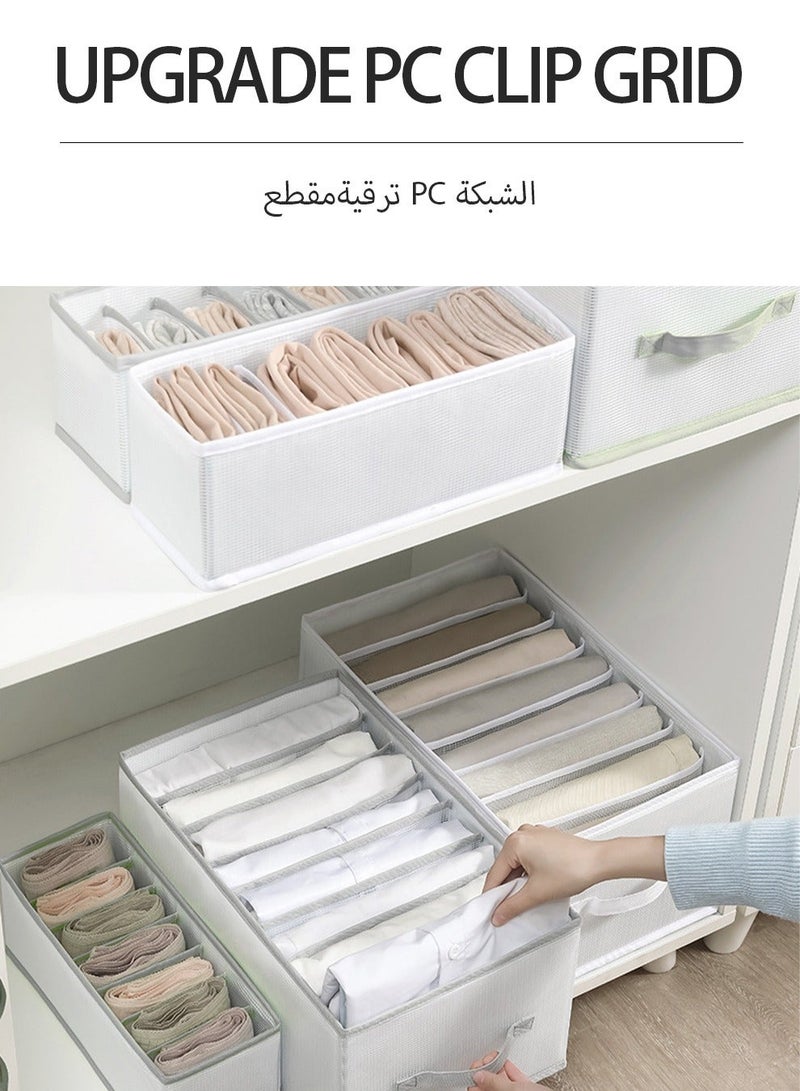 UNUNS Foldable Storage Bin,2 Pack Collapsible Covered Boxes For Clothes In Closet,Easy To Carry,Wardrobe Organizer - Image 4