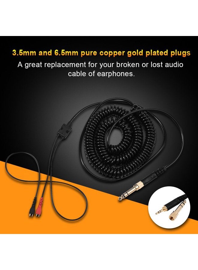 Richer-R كابل ملف زنبركي بديل لسماعات الرأس Sennheiser HD25/ 560/540/ 480/430 - Image 2