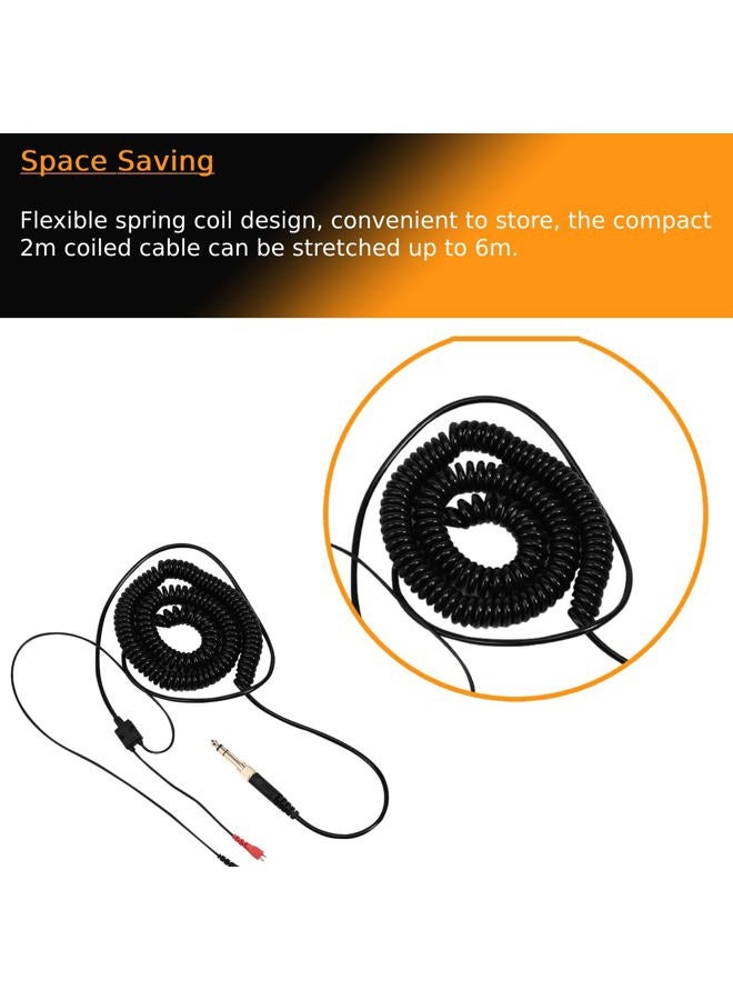 Richer-R كابل ملف زنبركي بديل لسماعات الرأس Sennheiser HD25/ 560/540/ 480/430 - Image 5