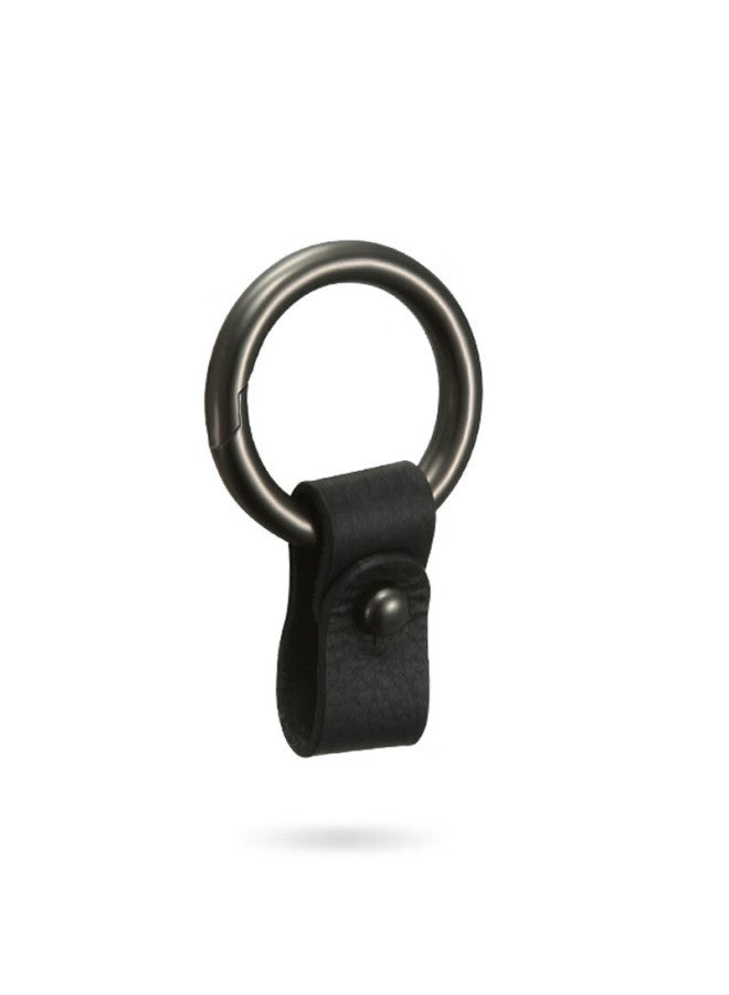 DiGallen Digalun Car Key Chain, Men's Genuine Leather, Creative, High-end Car Key Ring, Women's Creative Waist-hanging Couple Key Chain, Car Accessories, Platinum Gray - Image 1